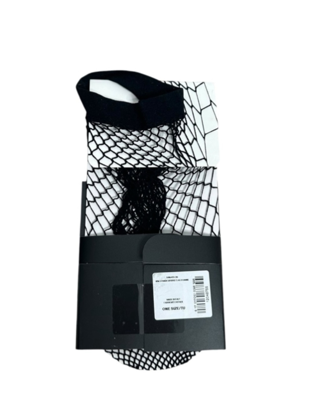 Express Black Fishnet Mesh Goth Grunge Fashion Ankle Socks One Size - Picture 3 of 3
